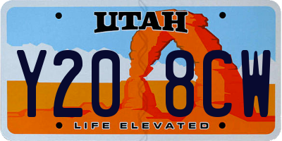 UT license plate Y208CW