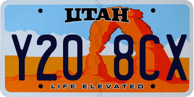 UT license plate Y208CX