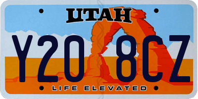 UT license plate Y208CZ