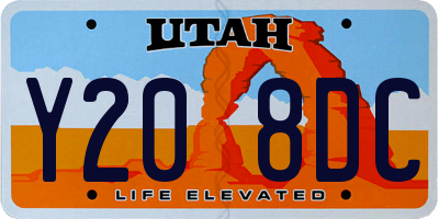 UT license plate Y208DC