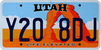 UT license plate Y208DJ