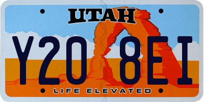 UT license plate Y208EI