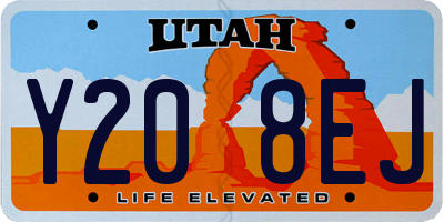 UT license plate Y208EJ