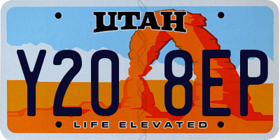 UT license plate Y208EP