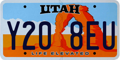 UT license plate Y208EU