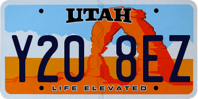 UT license plate Y208EZ