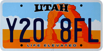 UT license plate Y208FL
