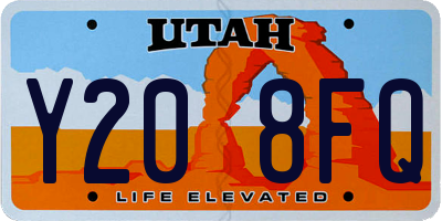 UT license plate Y208FQ