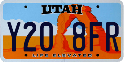 UT license plate Y208FR