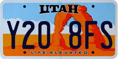 UT license plate Y208FS