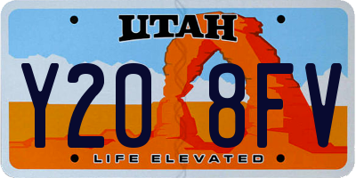UT license plate Y208FV