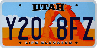 UT license plate Y208FZ