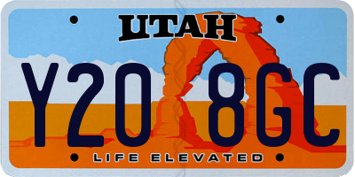 UT license plate Y208GC