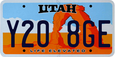 UT license plate Y208GE