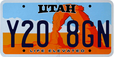 UT license plate Y208GN