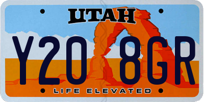 UT license plate Y208GR