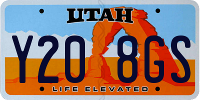 UT license plate Y208GS
