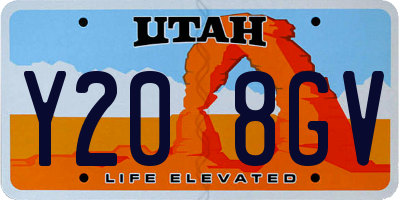 UT license plate Y208GV