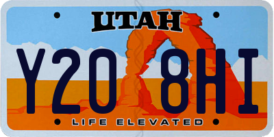 UT license plate Y208HI