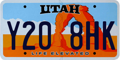 UT license plate Y208HK