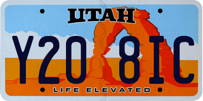 UT license plate Y208IC