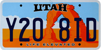 UT license plate Y208ID