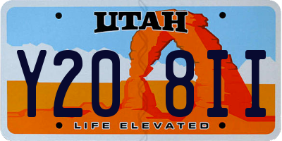 UT license plate Y208II