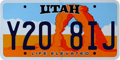 UT license plate Y208IJ