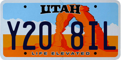 UT license plate Y208IL
