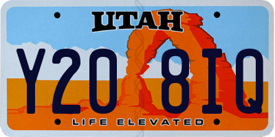 UT license plate Y208IQ