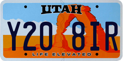 UT license plate Y208IR