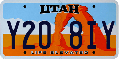 UT license plate Y208IY
