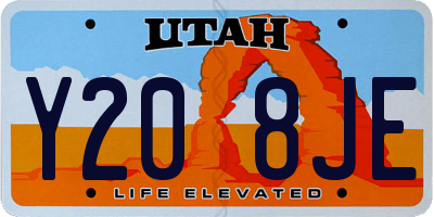 UT license plate Y208JE