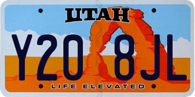 UT license plate Y208JL