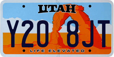 UT license plate Y208JT