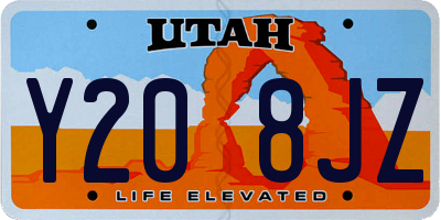 UT license plate Y208JZ