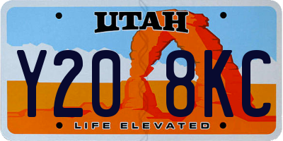 UT license plate Y208KC