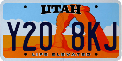 UT license plate Y208KJ