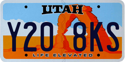 UT license plate Y208KS