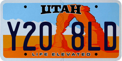 UT license plate Y208LD