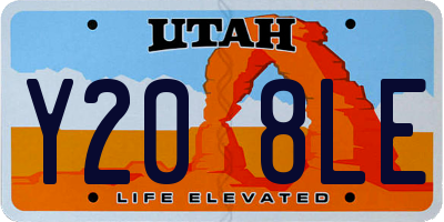UT license plate Y208LE