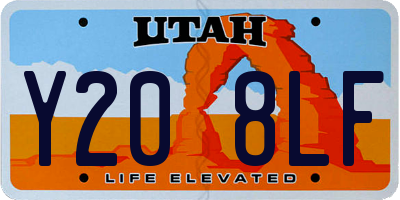 UT license plate Y208LF