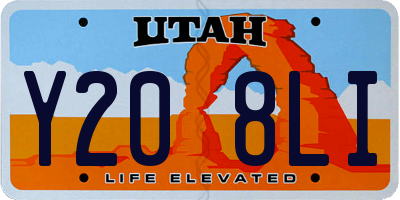 UT license plate Y208LI