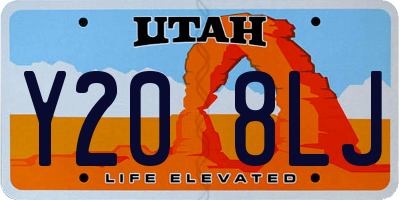 UT license plate Y208LJ
