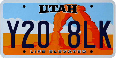 UT license plate Y208LK
