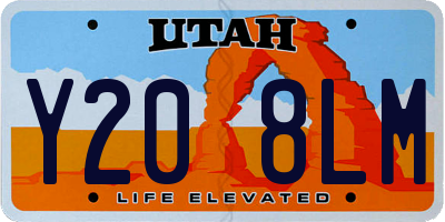 UT license plate Y208LM