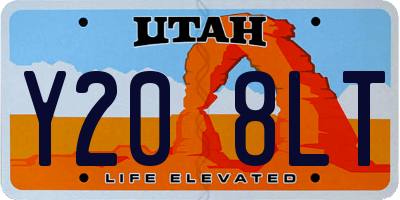 UT license plate Y208LT