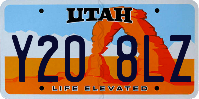 UT license plate Y208LZ
