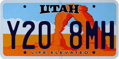 UT license plate Y208MH