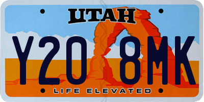 UT license plate Y208MK